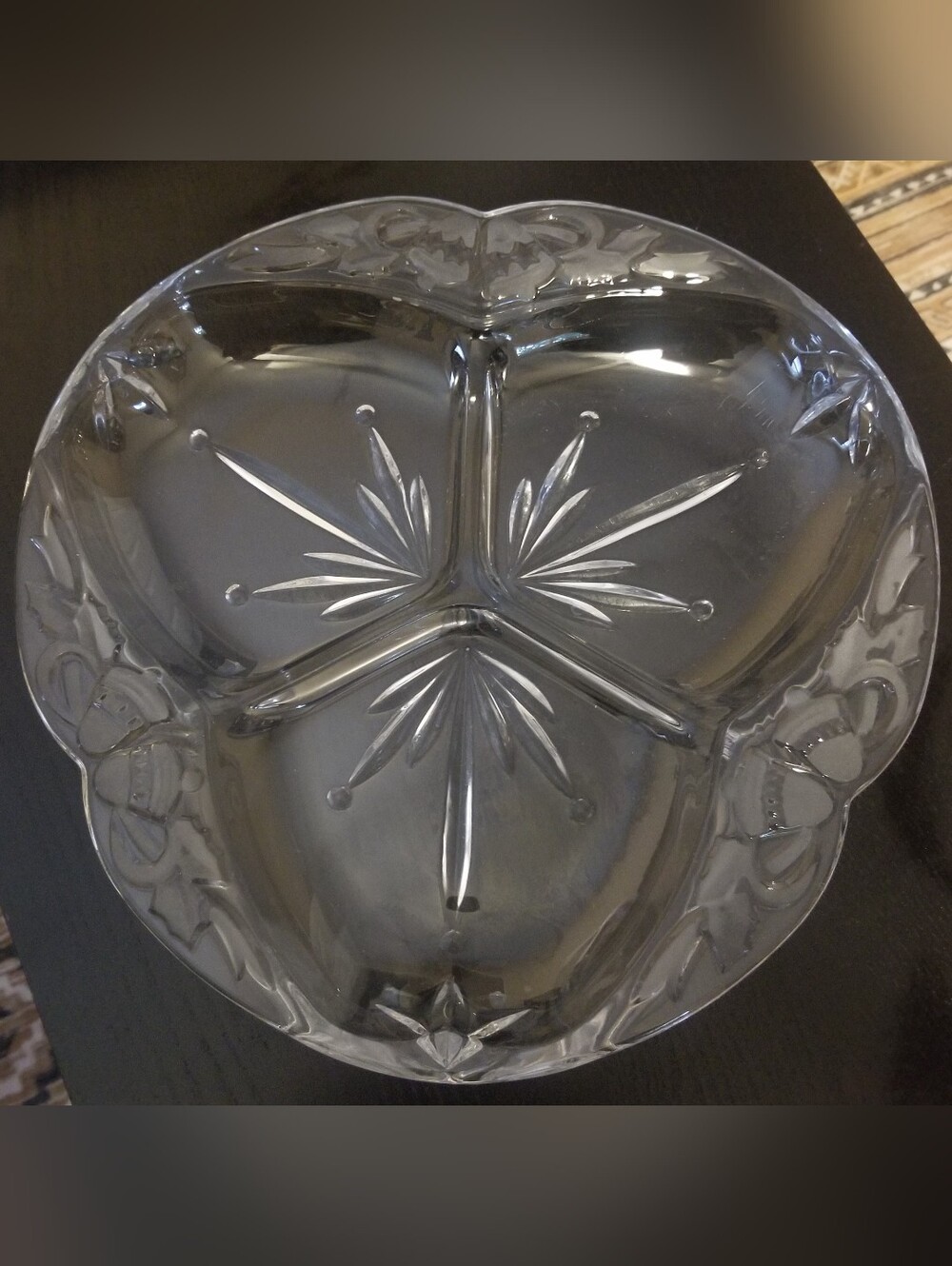 Vintage Mikasa Christmas Tidings Divided Serving Dish